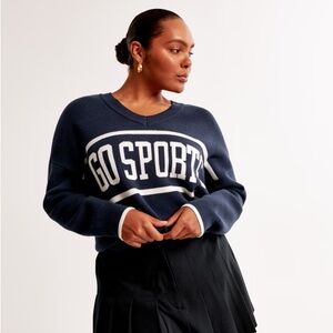 Abercrombie & Fitch Go Sports Navy Sweater